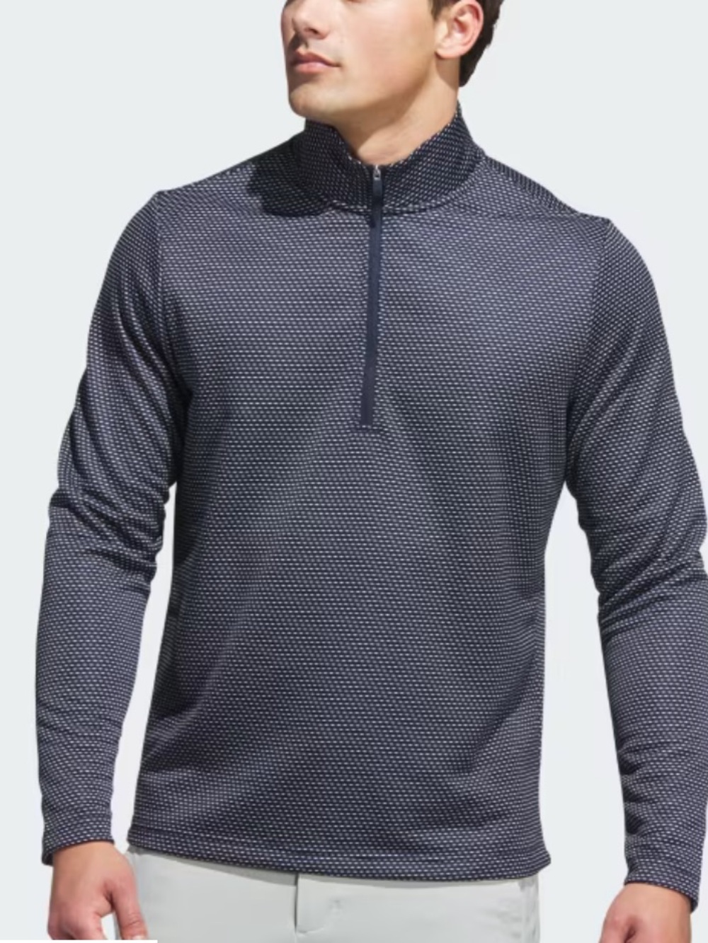 NEW Adidas PERFORMANCE PRINTED QUARTER-ZIP size: L